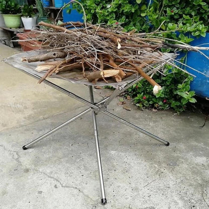 Katlanabilir Ateş Sehpası -Brülör - Madfox Fire Rack - 547216