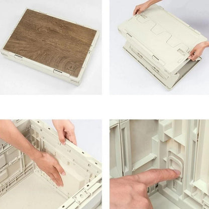 Katlanabilir Kamp Saklama Kutusu - 60  LT - Madfox - Haki - 547304