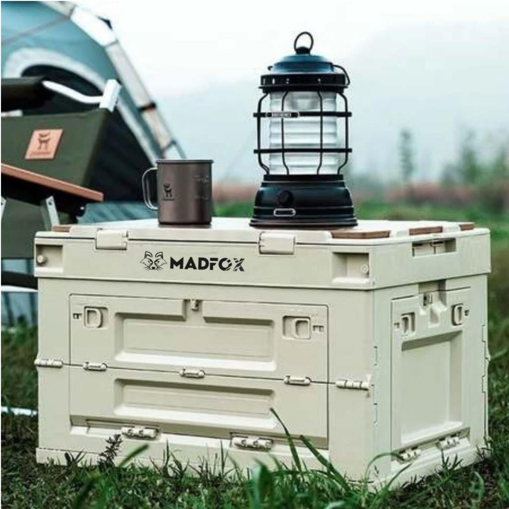 Katlanabilir Kamp Saklama Kutusu - 60  LT - Madfox - Haki - 547304