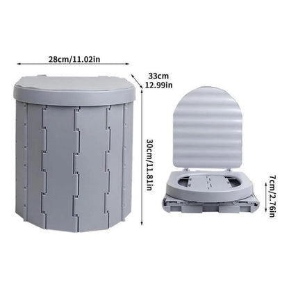 Katlanabilir Portatif Kamp Tuvaleti - Madfox Bi-Pot - Gri - 547218