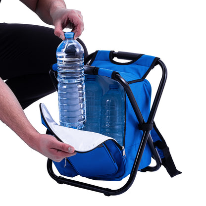 Katlanabilir Soğutuculu Sırt Çantalı Tabure - Argeus ChillPack - Mavi