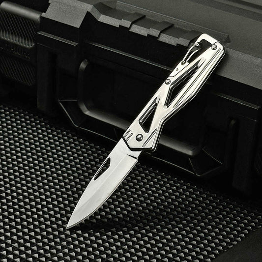 Katlanır Cep Çakısı - Kemer Klipsli - SDR-072 - Gümüş