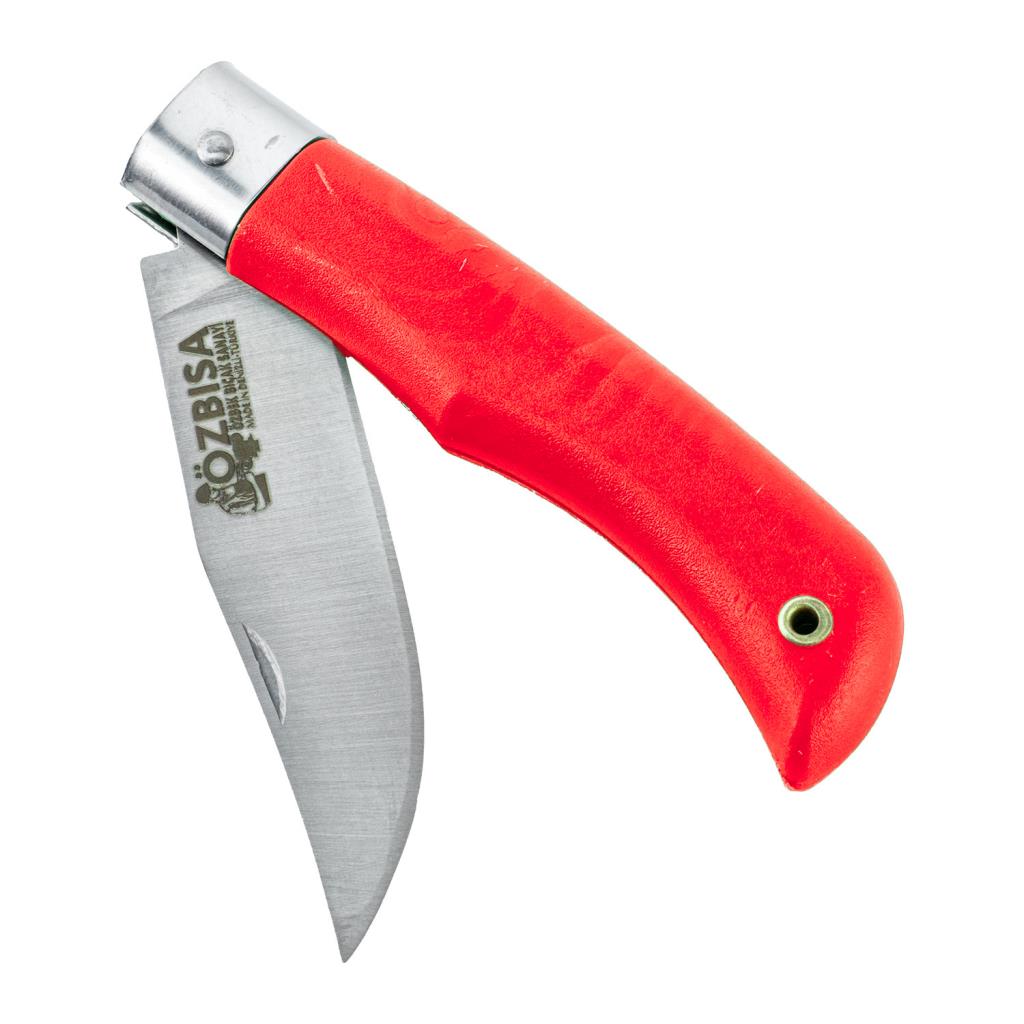 Katlanır Cep Çakısı - Özbısa - El Yapımı - No:1 - Kırmızı