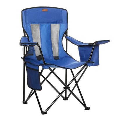 Katlanır Kamp Piknik Sandalyesi - Madfox Beacon - Bardaklıklı - Mavi - 547286 - Taşıma Çantalı