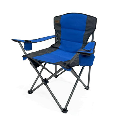 Katlanır Kamp Piknik Sandalyesi - Madfox Echo - Bardaklıklı - Mavi - 547287 - Taşıma Çantalı