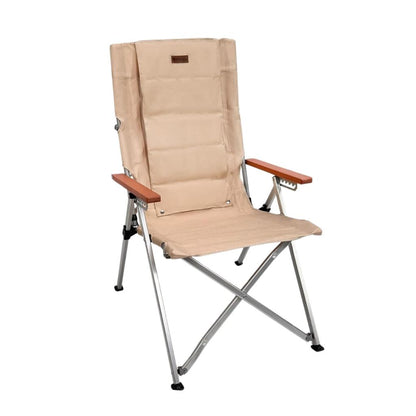 Katlanır Kamp Piknik Sandalyesi - Madfox Haven - 6 Kademeli - Bej - 547282 - Taşıma Çantalı