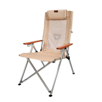 Katlanır Kamp Piknik Sandalyesi - Madfox Haven - 6 Kademeli - Bej - 547282 - Taşıma Çantalı