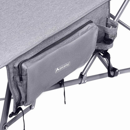 Letto Katlanabilir Kamp Yatağı & Kampet - Orcamp -Cepli - Gri - OUT-2361