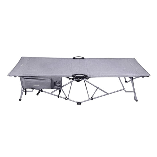 Letto Katlanabilir Kamp Yatağı & Kampet - Orcamp -Cepli - Gri - OUT-2361