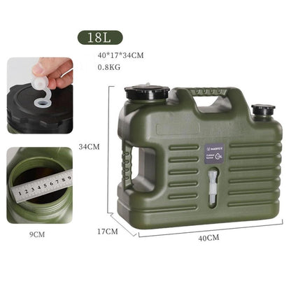 Musluklu Su Bidonu - Madfox Galon Air PE - 18 Litre - Yeşil - 547309