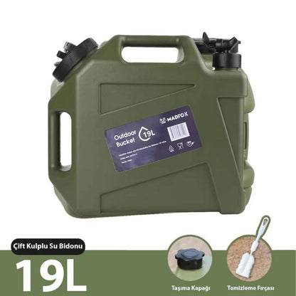 Musluklu Su Bidonu - Madfox Galon Air PE - 19 Litre - Yeşil - 547311