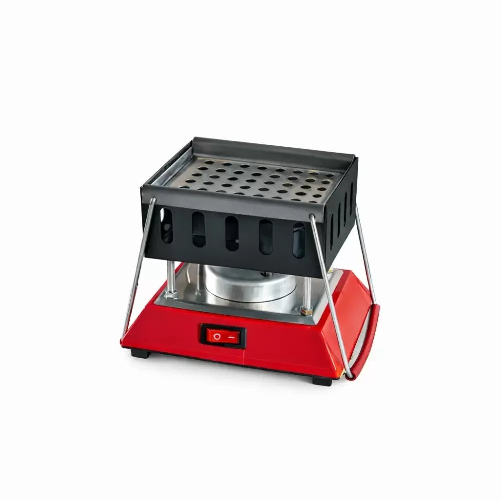 Nargile Köz Ocağı - Elektrikli - Emaye - Kırmızı - İksa - (İK-208)