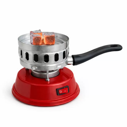 Nargile Köz Ocağı - Elektrikli - Kırmızı - İksa - (İK-209)