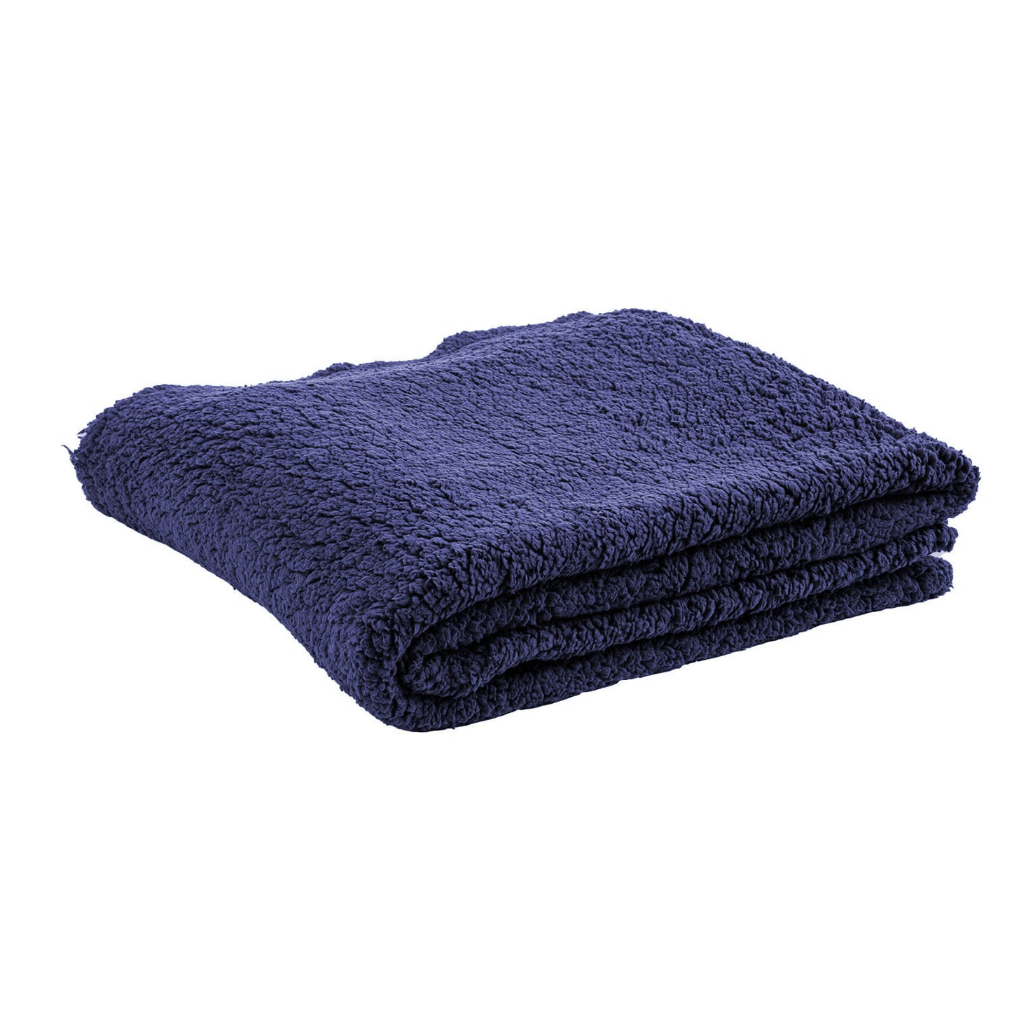 Peluş Polar Kamp Battaniyesi - Lacivert