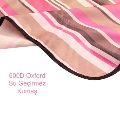 Piknik Kamp Örtüsü - Su Geçirmez - Madfox Skyloft - Red Stripe - 546255