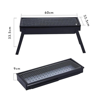 Portatif Katlanabilir Mangal - Madfox Cookout BBQ - Siyah - 547305