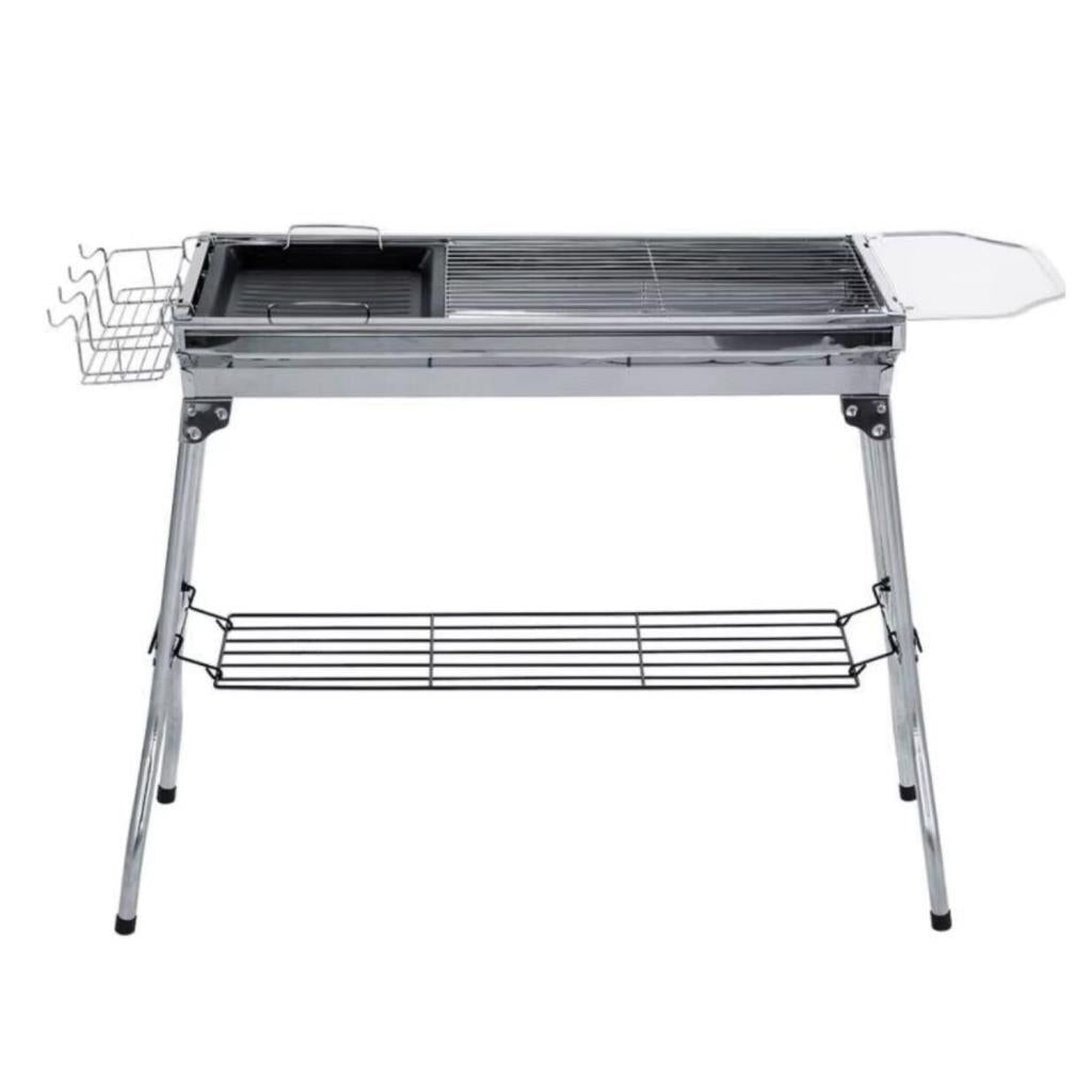Portatif Katlanabilir Mangal - Madfox Grilmate BBQ - Silver - 547307