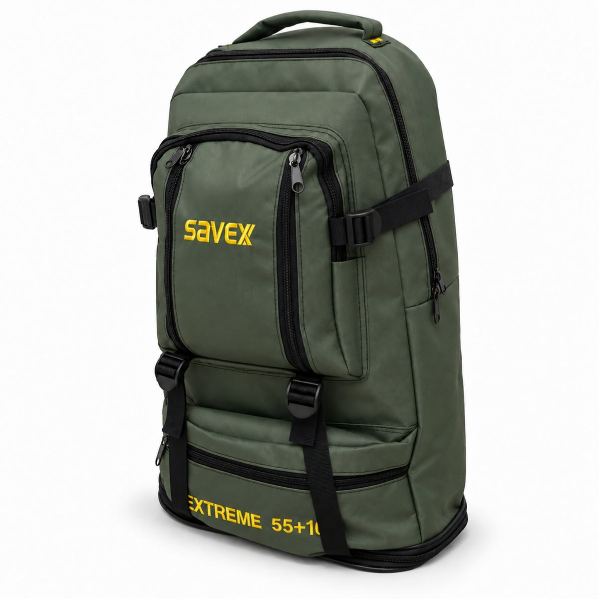 Profesyonel Körüklü Sırt Çantası - Savex - 55+10 LT - Haki