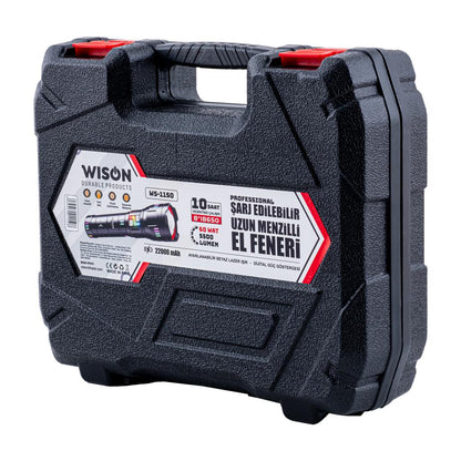 Şarj Edilebilir El Feneri - Wison - 5500 Lümen - 60 Watt