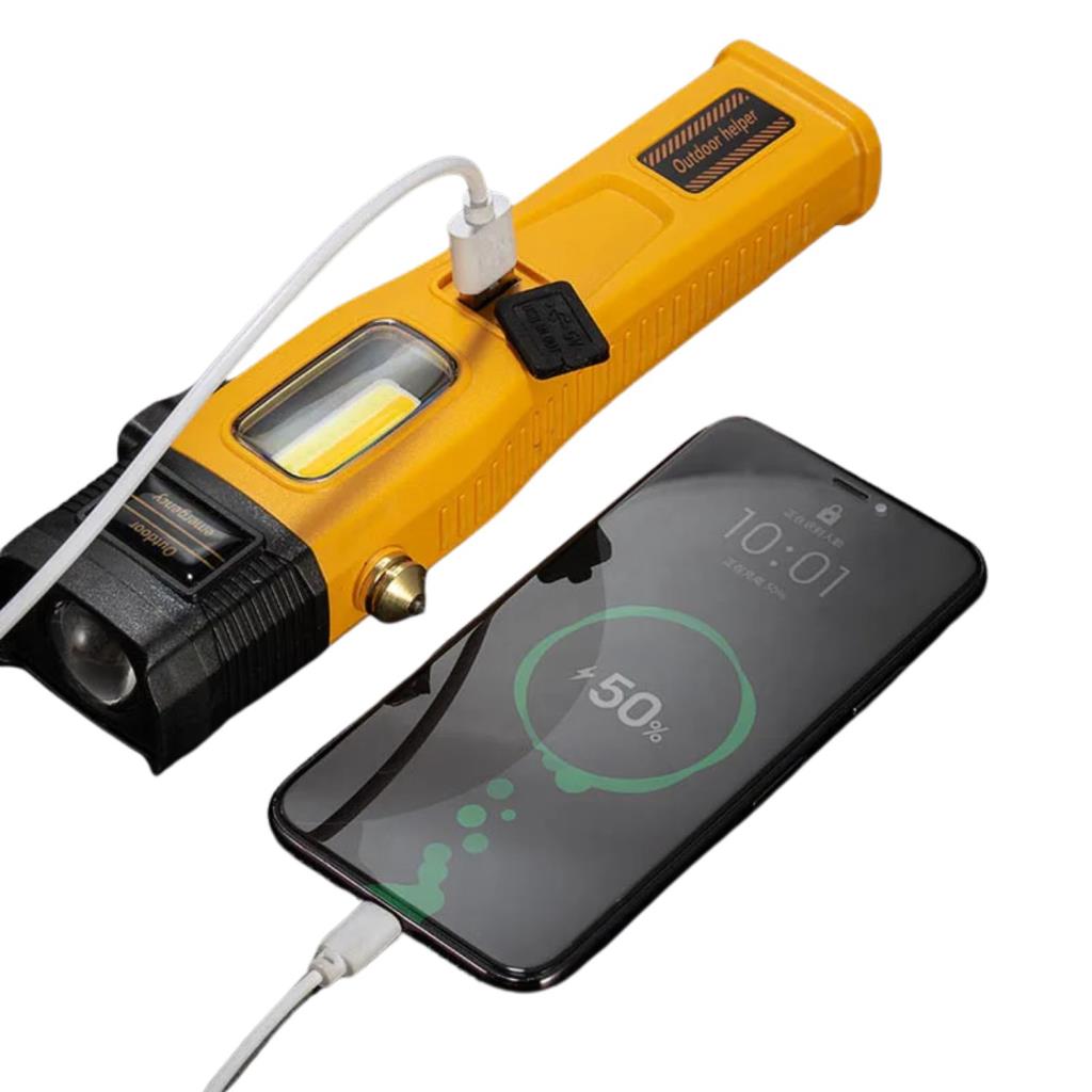 Şarj Edilebilir El Feneri - Wison -  700 Lümen - 5 Watt - LED COB - Mıknatıslı