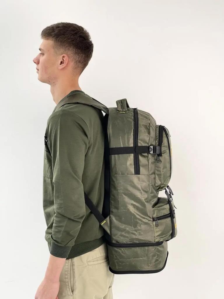 Savex Profesyonel Körüklü Sırt Çantası Haki 55+10 LT