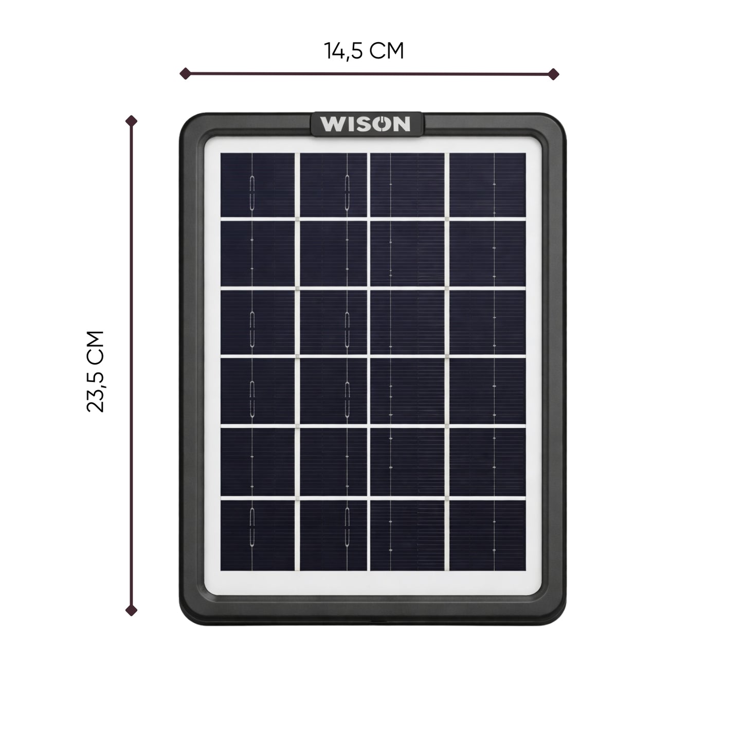 Solar Panelli Şarj Cihazı - 5 Usb Başlıklı - Wison - 3.5 Watt (WS-6010)