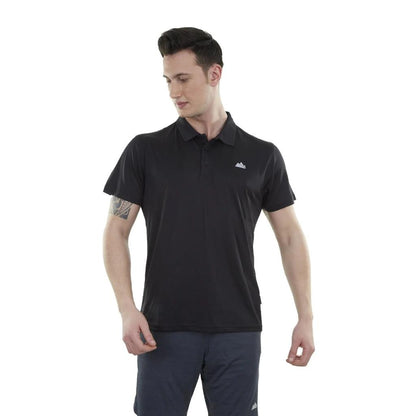 Spor Erkek Polo Yaka Tişört - Hızlı Kuruyan Tişört - Ultra Dry Siyah (600613)