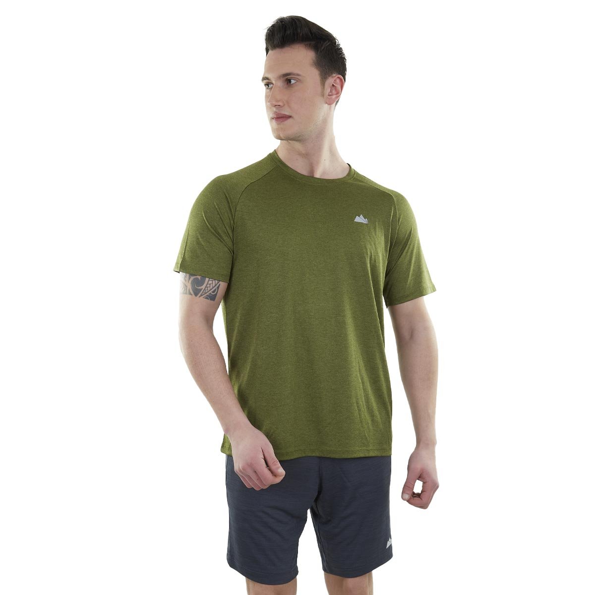 Spor Erkek Tişört - Hızlı Kuruyan Tişört - Ultra Dry - Haki (600614)