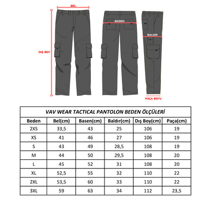 Taktikal Outdoor Erkek Pantolon - Vav Hidden 12 Bej