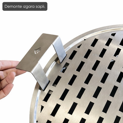 Taşınabilir Kömür Barbekü Mangal - Orta - 40cm*13cm*60cm