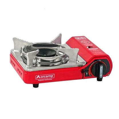 Tekli Çantalı Mini Portatif Ocak - Orcamp - Kırmızı (CK-506)