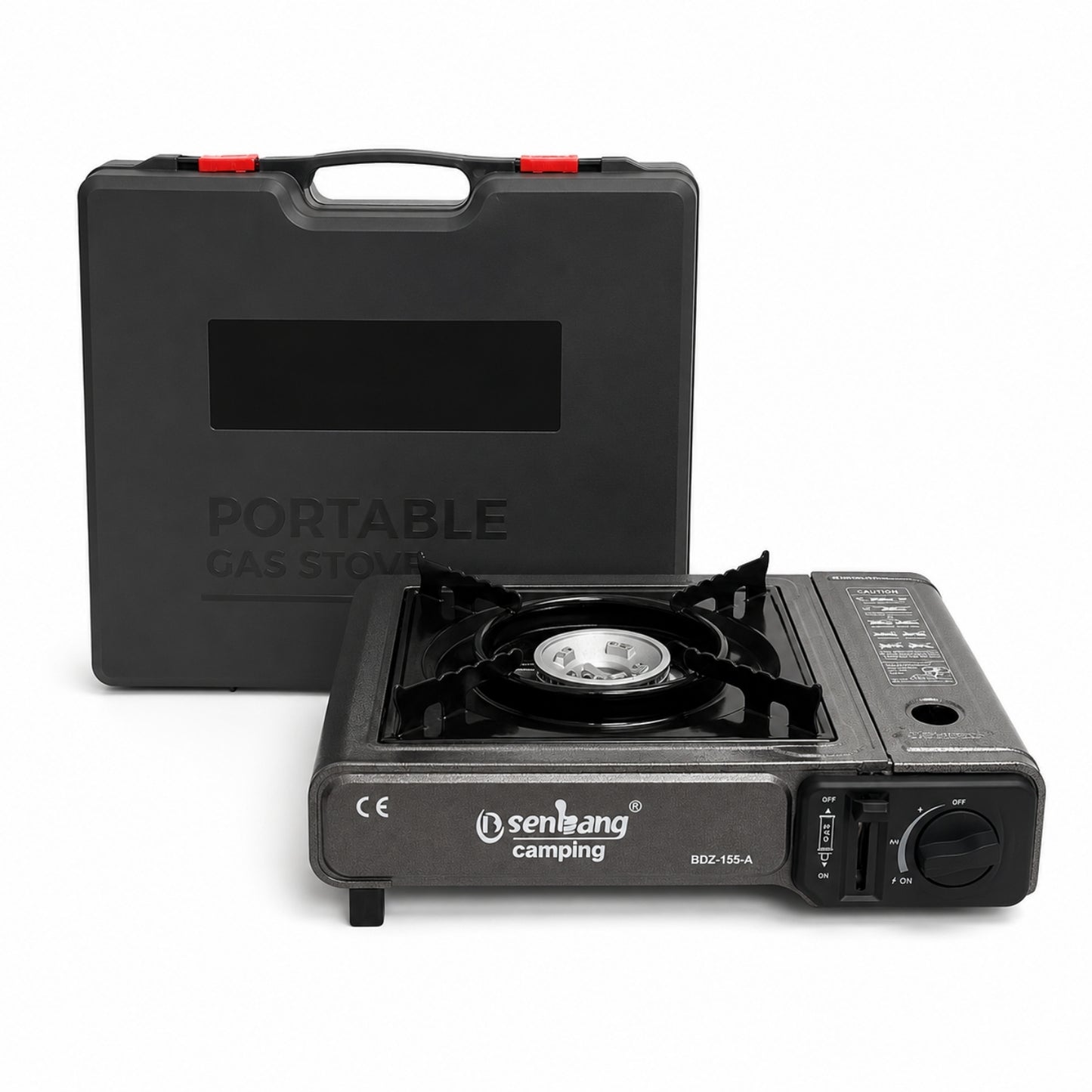 Tekli Çantalı Mini Portatif Ocak - Kartuş Hediyeli - Senbang - Gri (BDZ-155-A)