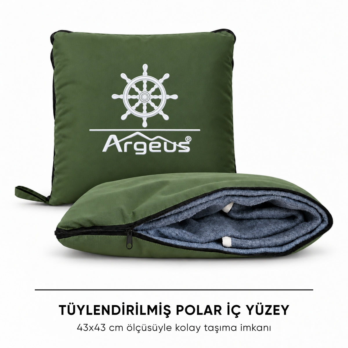 Tekne & Yat Marin Kırlent - Katlanır Battaniye ve Minder - Argeus - Dümen - Yeşi